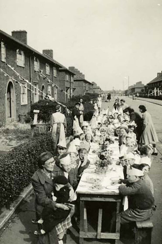 VE Day Street Party Alibon Road 1945