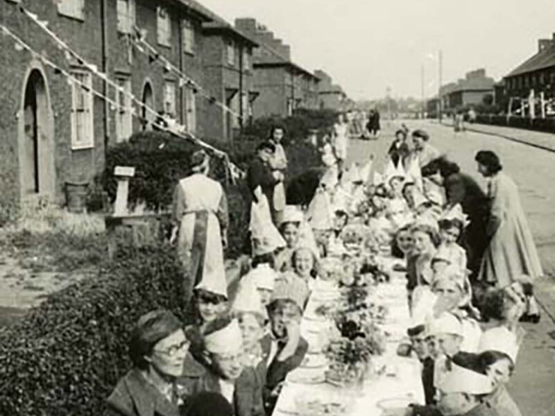 VE Day Street Party Alibon Road 1945