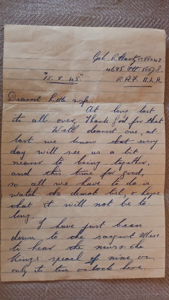 Harty letter