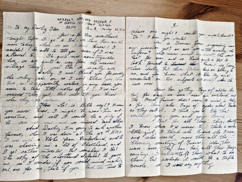 Hodder letter