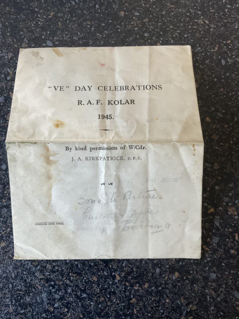 Thomas VE celebrations programme
