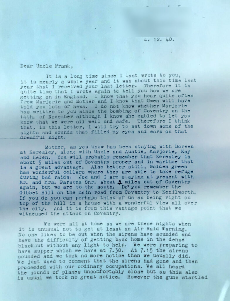 Parsons letter