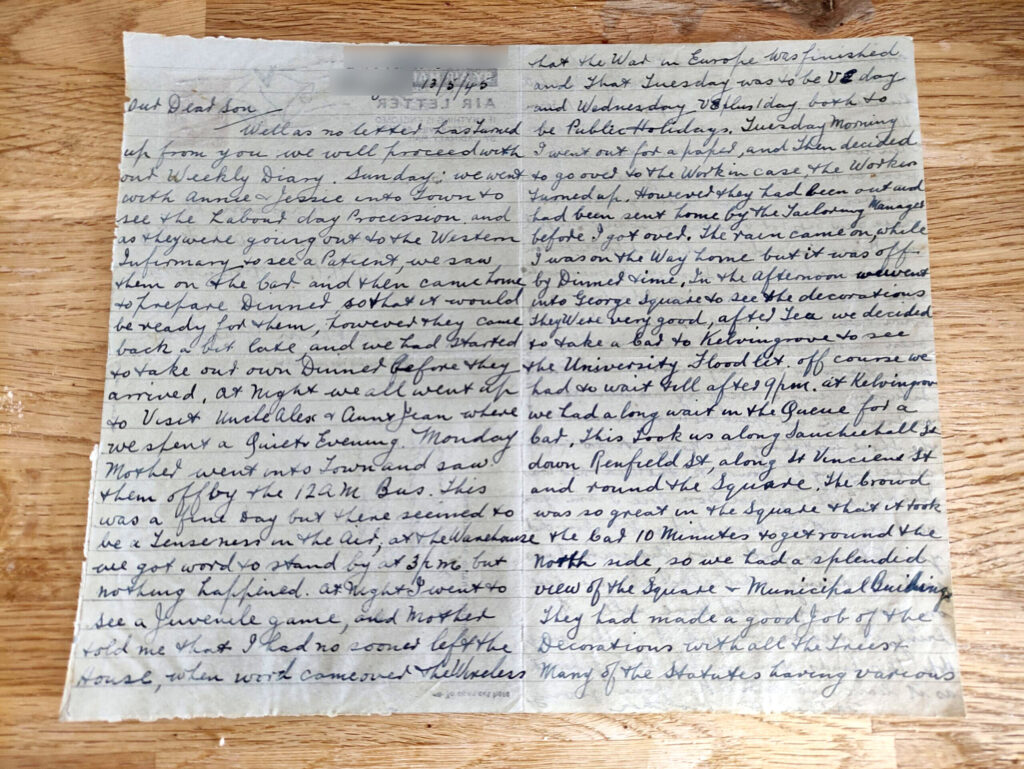 Manson letter