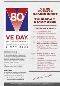 Logo for Midhurst VE Day events and exhibition
