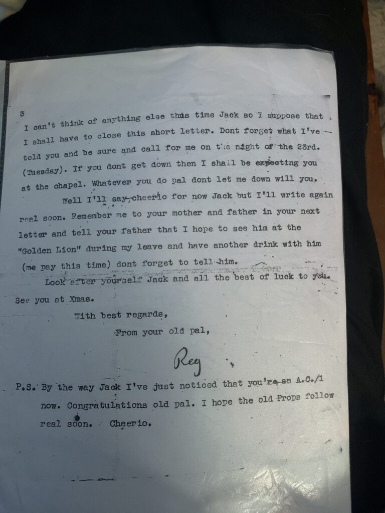 Wykes letter