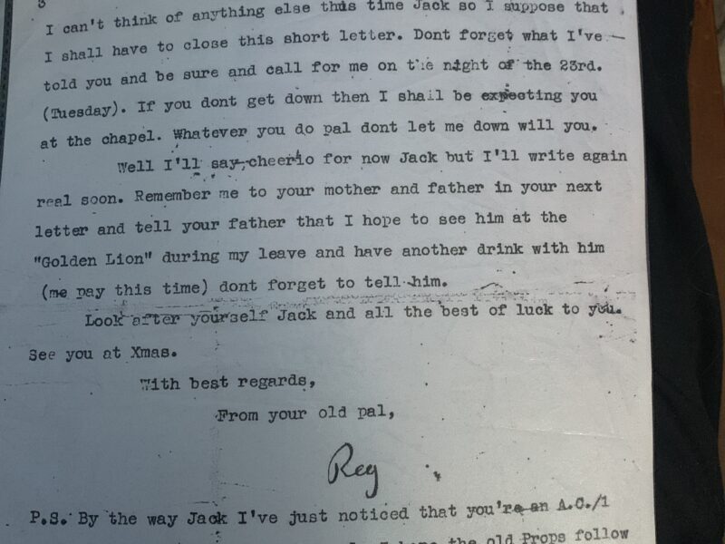 Wykes letter