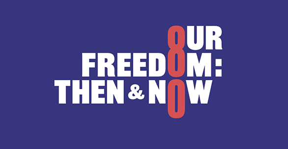 Our Freedom Then and Now logo