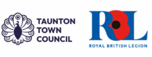 Logo for Taunton Town Council and the Taunton Branch of the Royal British Legion