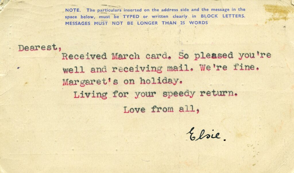 Elsie Fitt message